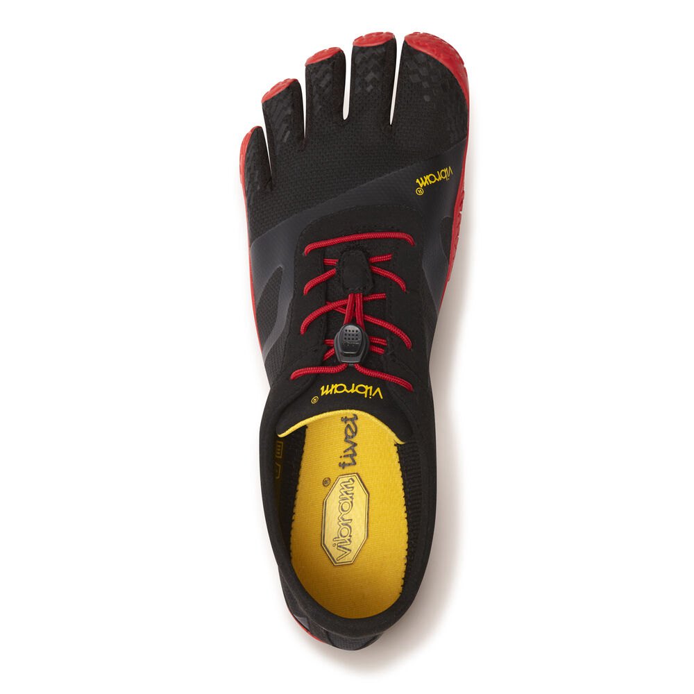 Vibram Five Fingers Mens Training Shoes - Black/Red - KSO EVO - 21805-HXDO